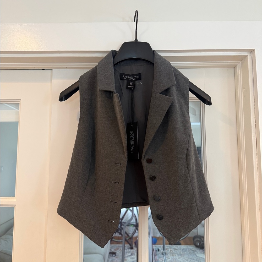 Rachel Zoe Sleeveless Suit Blazer